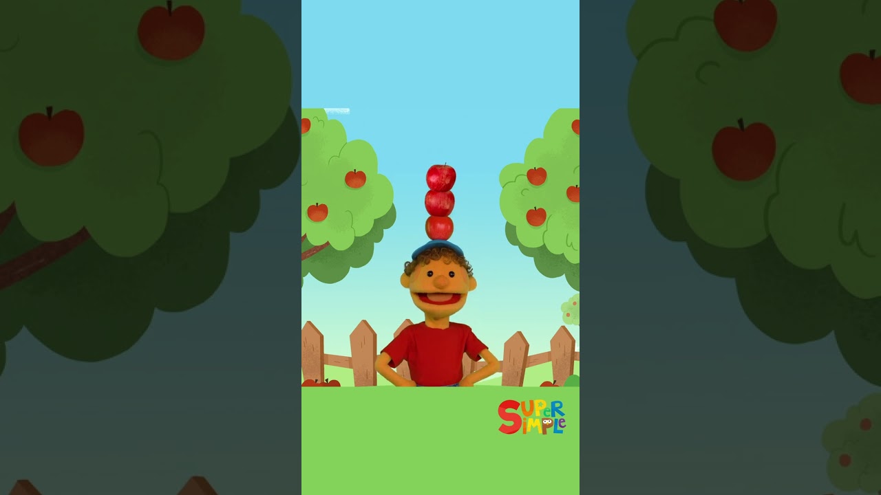 ⁣10 Apples On My Head #shorts #kidssongs #childrensmusic