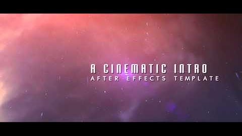 A Free Cinematic Intro (After Effects CS4, CS5, CS5.5 / Template)