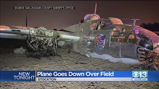 3 Injured After 'WWII-Era' Plane Crashes In Stockton, Sheriff Says