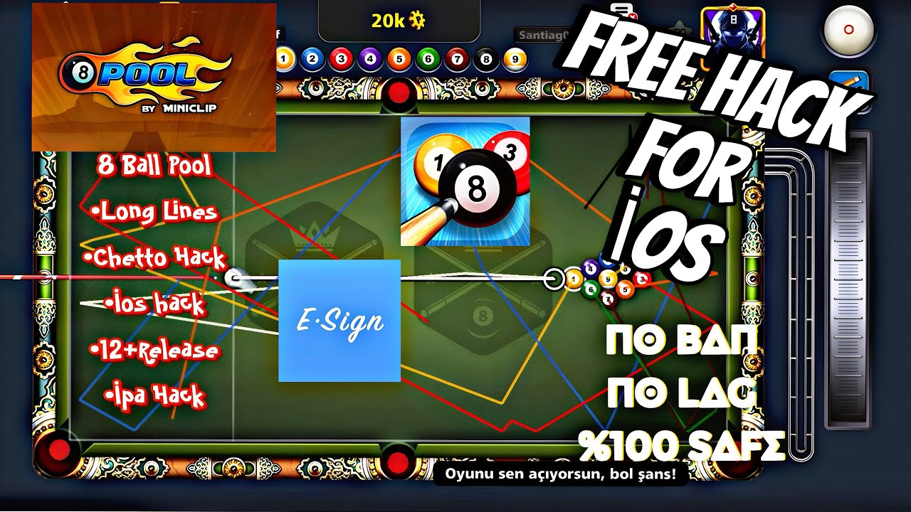 8 Ball Poll Hack / Long Line Cheto Hack