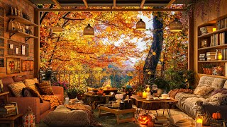 Cozy Balcony Coffee in Morning Positive Autumn ☕ Jazz Halloween for Relax, Study and Work by Jazzy Café 3,607 views 6 months ago 15 hours