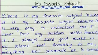 My favourite subject essay in english || Essay on my favourite subject