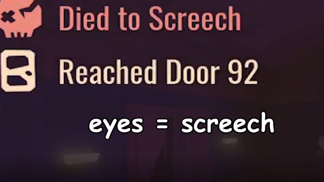 Eyes and screech : r/RobloxDoors