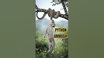 Can a Leopard Escape This Giant Python Ambush❓(Real Wild Battle) #battle #snake #leopard #python