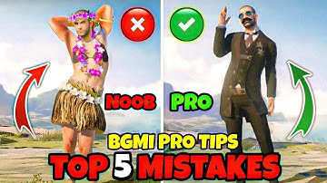 TOP 5 MISTAKES THAT YOU SHOULD AVOID IN ( BGMI AND PUBG MOBILE ) Tips & Tricks🔥 Xunity Nadir