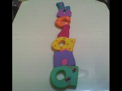 Cómo PINTAR LETRAS Country MDF "Luciana" paso a paso nombre