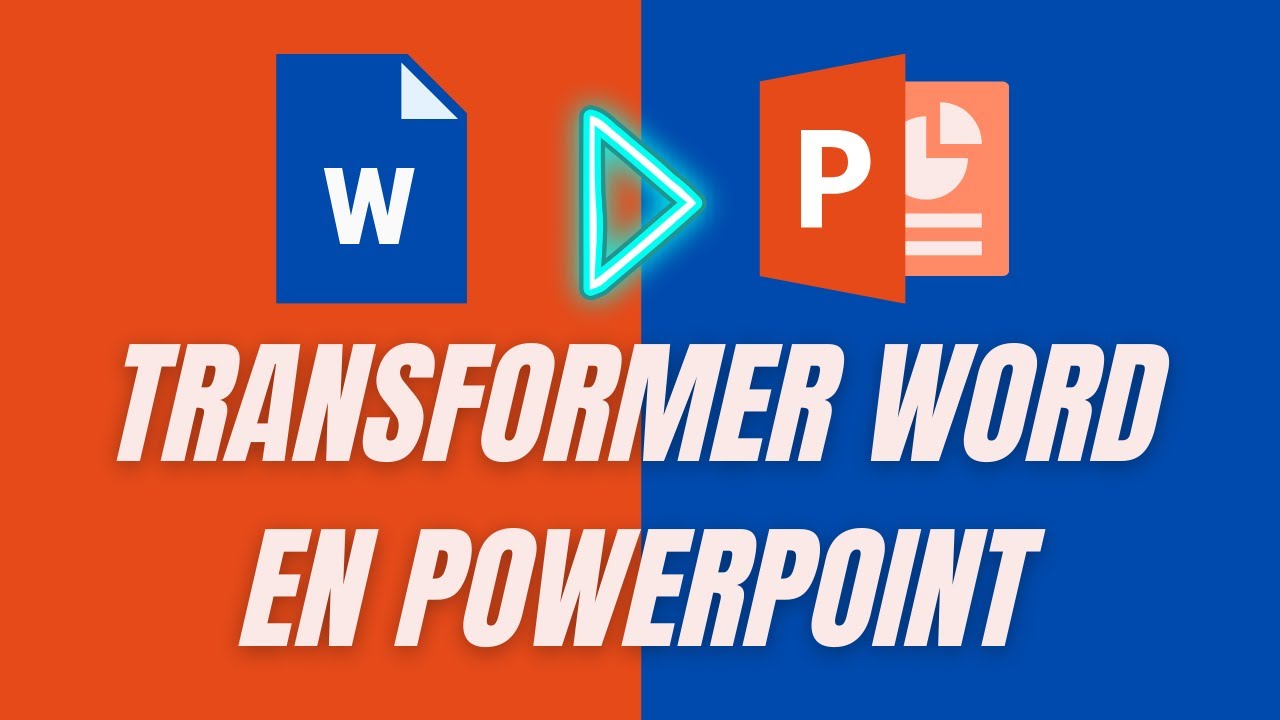 transformer un document word en presentation powerpoint