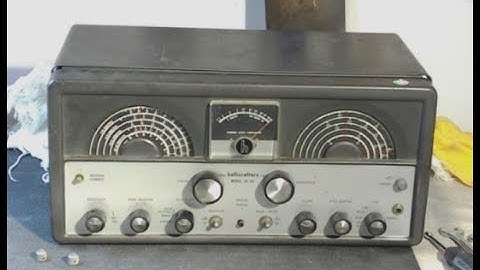 Vintage Hallicrafters SX-99 Shortwave Radio Full Restoration Part 1