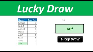 How to create a lucky draw program in excel screenshot 5