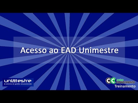 Tutorial de acesso ao EAD Unimestre - Professores