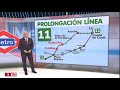 Avanzan las obras de la futura estación de Madrid Río en la Línea 11 de Metro