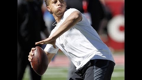 Pat Mahomes:  80 Yard Throw at Pro Day (BEST VIEW)
