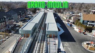 Grand-Moulin REM Station Progress - March 2024