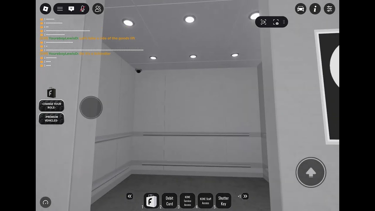 Forum mall goods lift