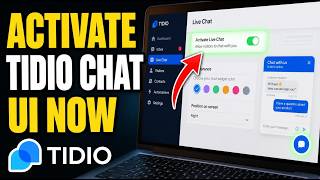 How to activate Tidio chat UI for faster website engagement - Quick Tutorial