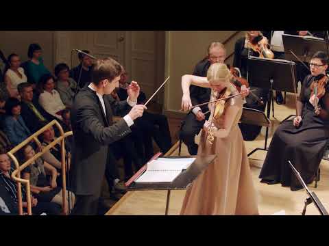 Elgar Violin Concerto excerpt, conductor: Mihhail Gerts, soloist: Triin Ruubel