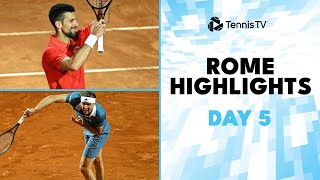 Tabilo Stuns Djokovic; Zverev, Fritz, Shelton \& More! | Rome 2024 Highlights Day 5