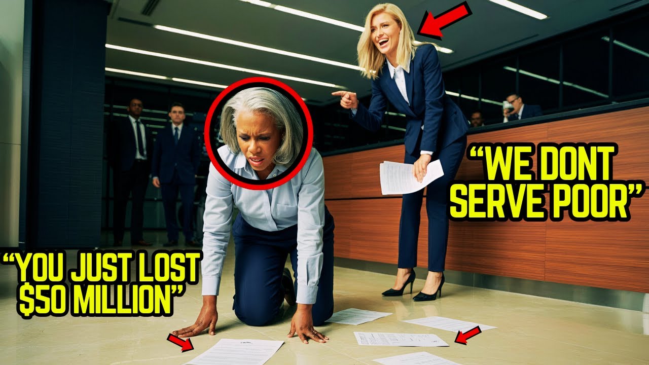 Bank Manager MOCKS Elderly Black Woman, Thrashed Her Documents — Unaware She's The $50M Investor...