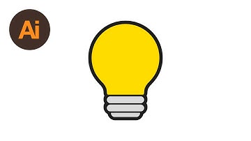 Learn How to Draw a Lightbulb Symbol in Adobe Illustrator | Dansky
