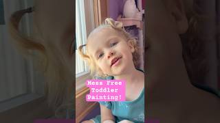 Mess free toddler painting activity!! #toddler #kidsactivities