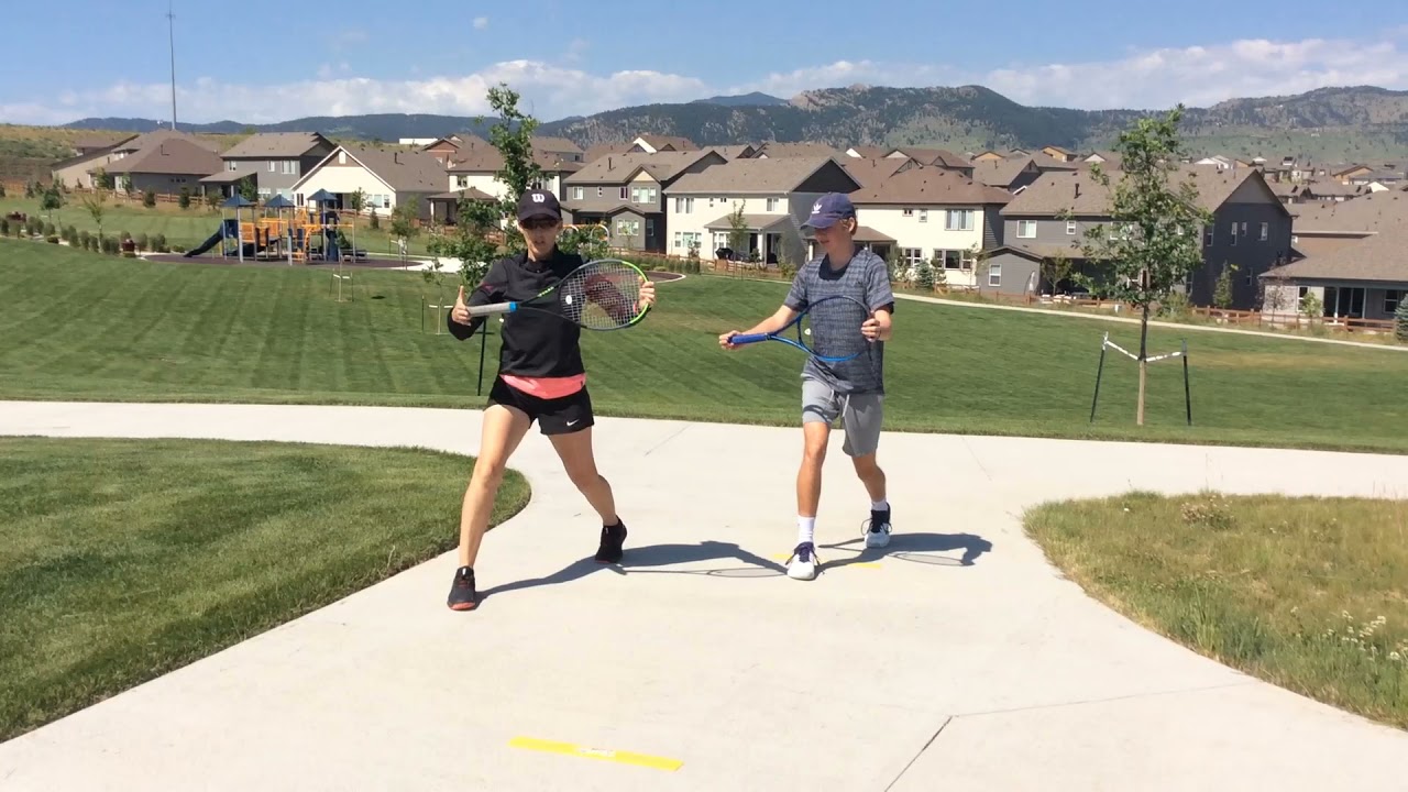 How to improve your wide low base and core for tennis training