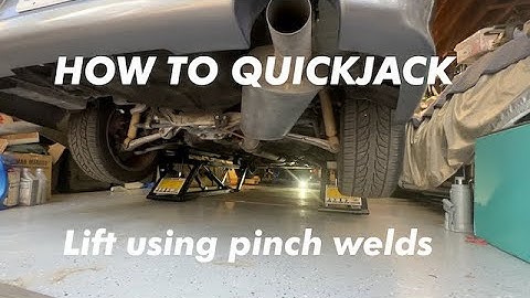 Lifting with QUICKJACK using pinch weld pads
