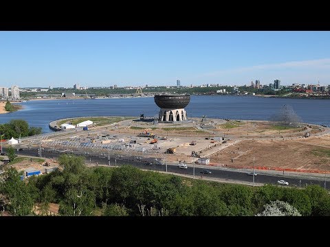 Территория казанского ЗАГСа до ЧМ и после