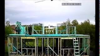 Ускоренное в 100 раз строительство дома Сварог от Зодчего. Видео с камеры наблюдения Ускоренное в 100 раз строительство дома Сварог от Зодчего. Видео с камеры наблюдения