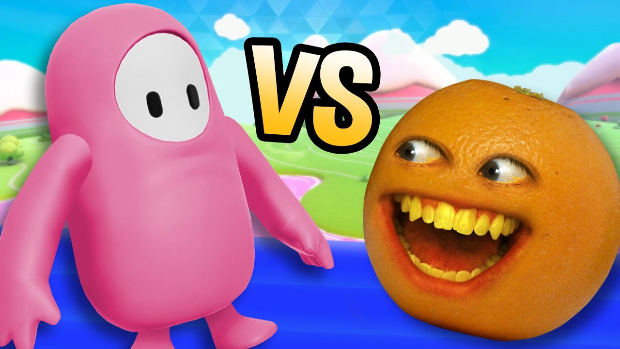 Annoying Orange vs Fall Guys!
