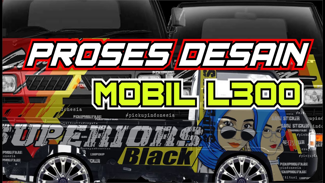 Contoh desain  mobil  L300  1000 subscribe file akan di 