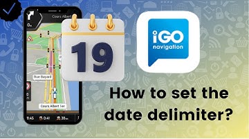 How to set the date delimiter in IGO Navigation?