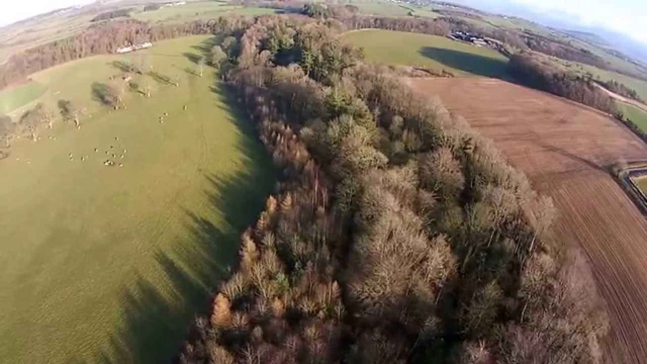 Aerial view of Dovenby Hall Woods 2 - YouTube