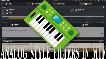 Creating Analog Style Filters in MTurboFilter