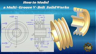 SolidWorks Multi-Groove Pulley Design | From Sketch to Assembly in 15 Minutes