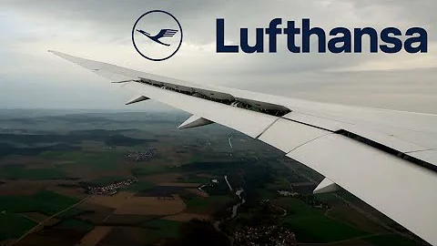 [Onboard] Lufthansa Boeing 787-9 *wingview* landing ✈ Munich Airport