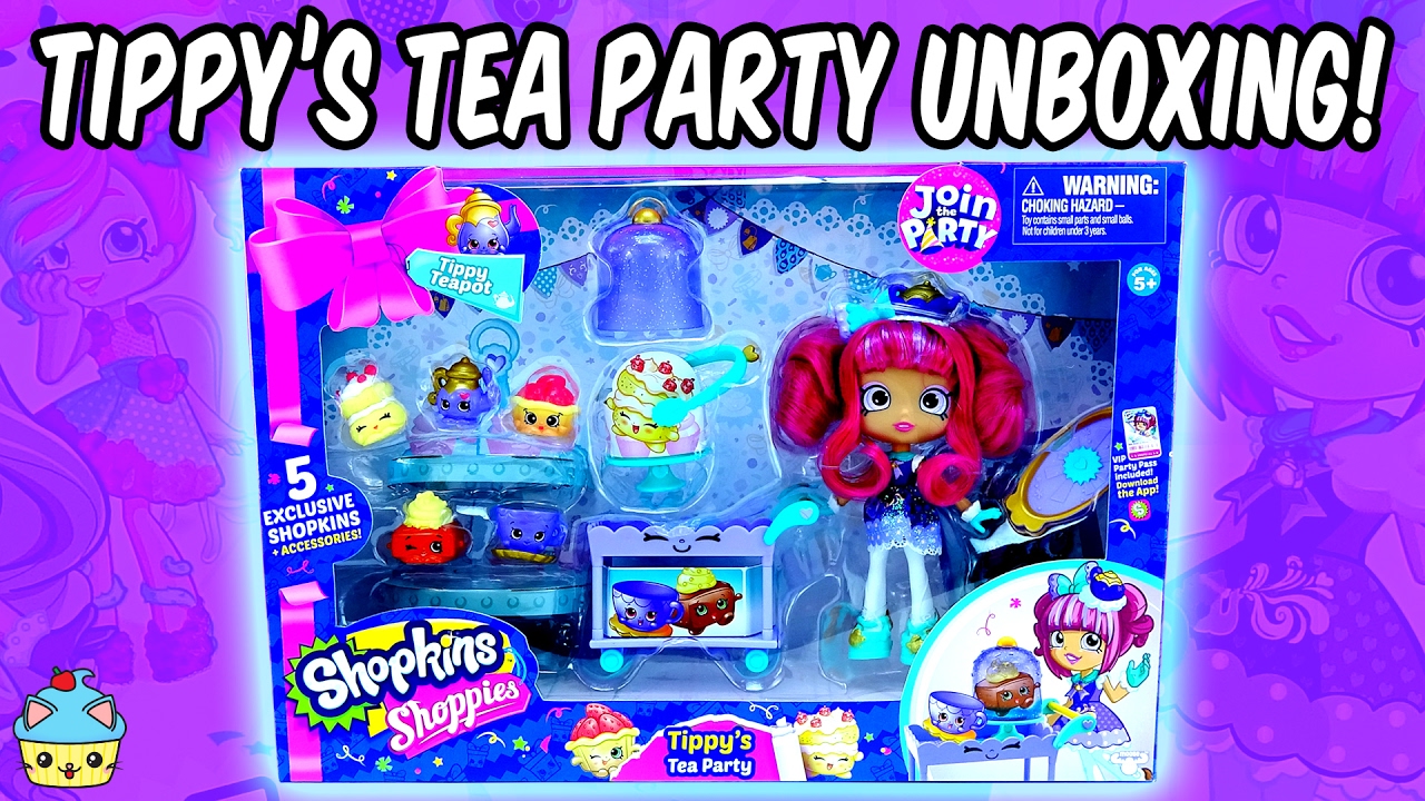 Tippy's Tea Party Unboxing! Tippy Teapot Shoppie Doll! YouTube