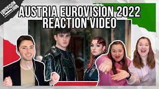 Austria | Eurovision 2022 Reaction | LUM!X feat. Pia Maria - Halo | Eurovision Hub