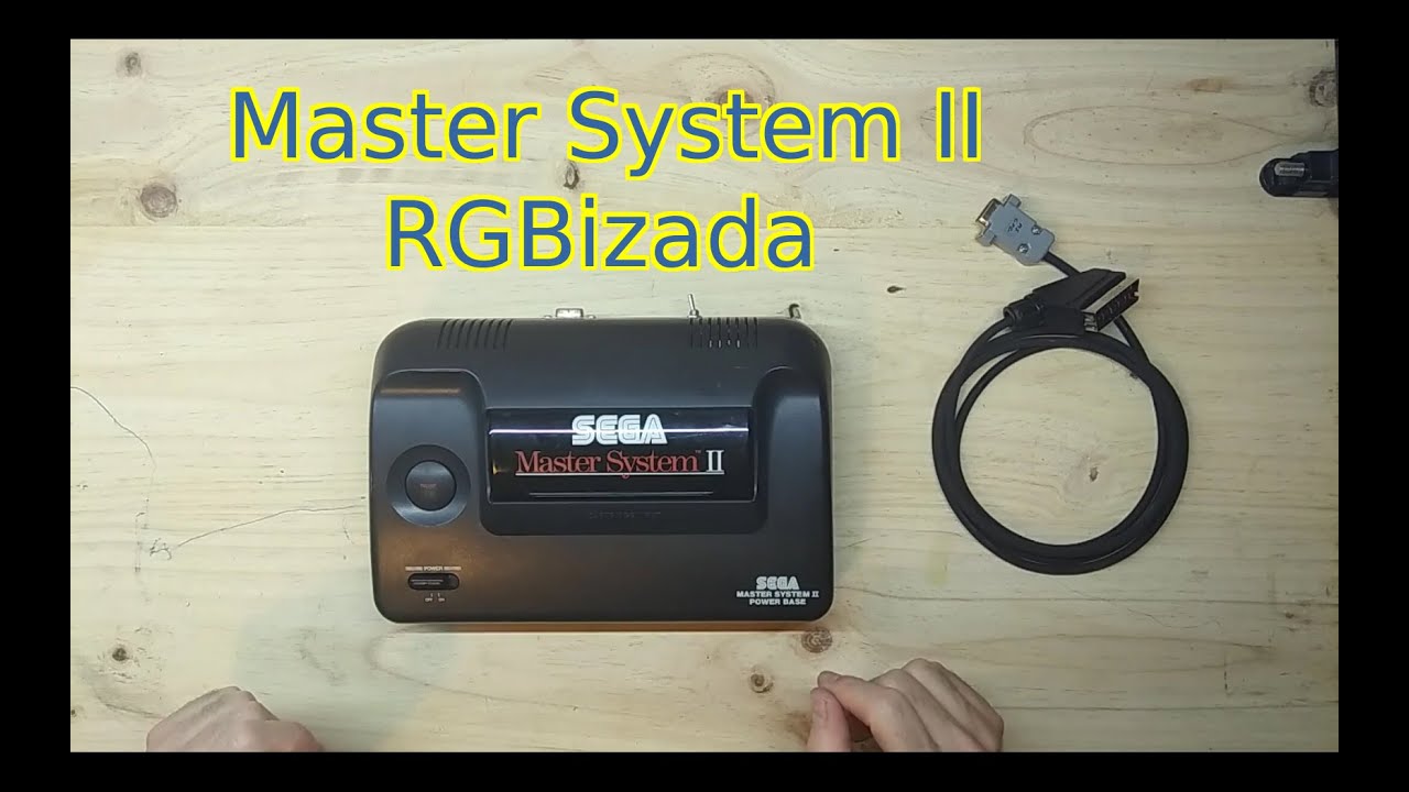 Sega Master System II RGBizada con MODs 50/60 Hz y LED de encendido ...