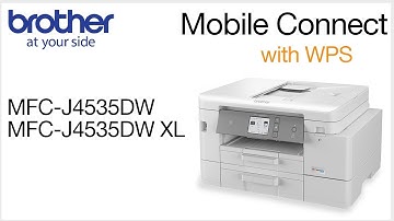 MFCJ4535DW set up wireless with WPS - mobile device