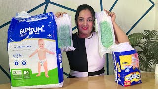 Bumtum diaper VS Mamypoko pants Diaper || Best Diapers for baby