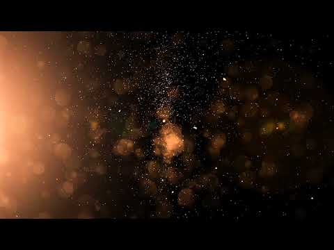 Free 4K Golden Dust Particles Animation Relaxing Meditation Background