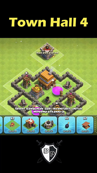 NEW BASE TH 4 TERKUAT DAN TERBAIK 2025 - [Short] #clashofclans #th4 #coc