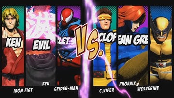 UMVC3 - MODS SETS #5! (SCARLET SPIDER/EVIL RYU/KEN/JEAN GREY/CYCLOPS/WOLVERINE)