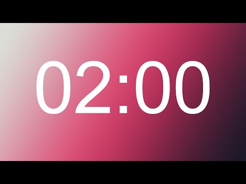 2 Minute Timer With Alarm - Alarmlı 2 Dakika Zamanlayıcı