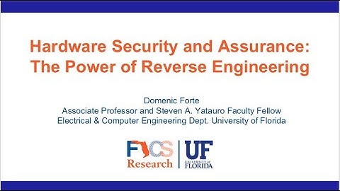 Distinguished lecture on Cyber Security @CSE, IIT Kgp by Prof. Domenic Forte, University of Florida