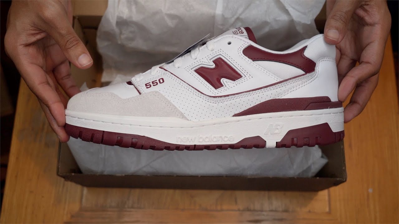 New Balance 550 Sea Salt Burgundy, Review