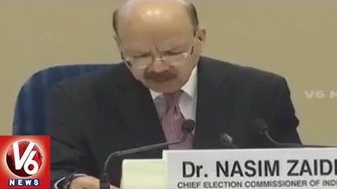 EVM Tampering Row | Chief Election Commissioner Nasim Zaidi Speaks To Media | V6 News