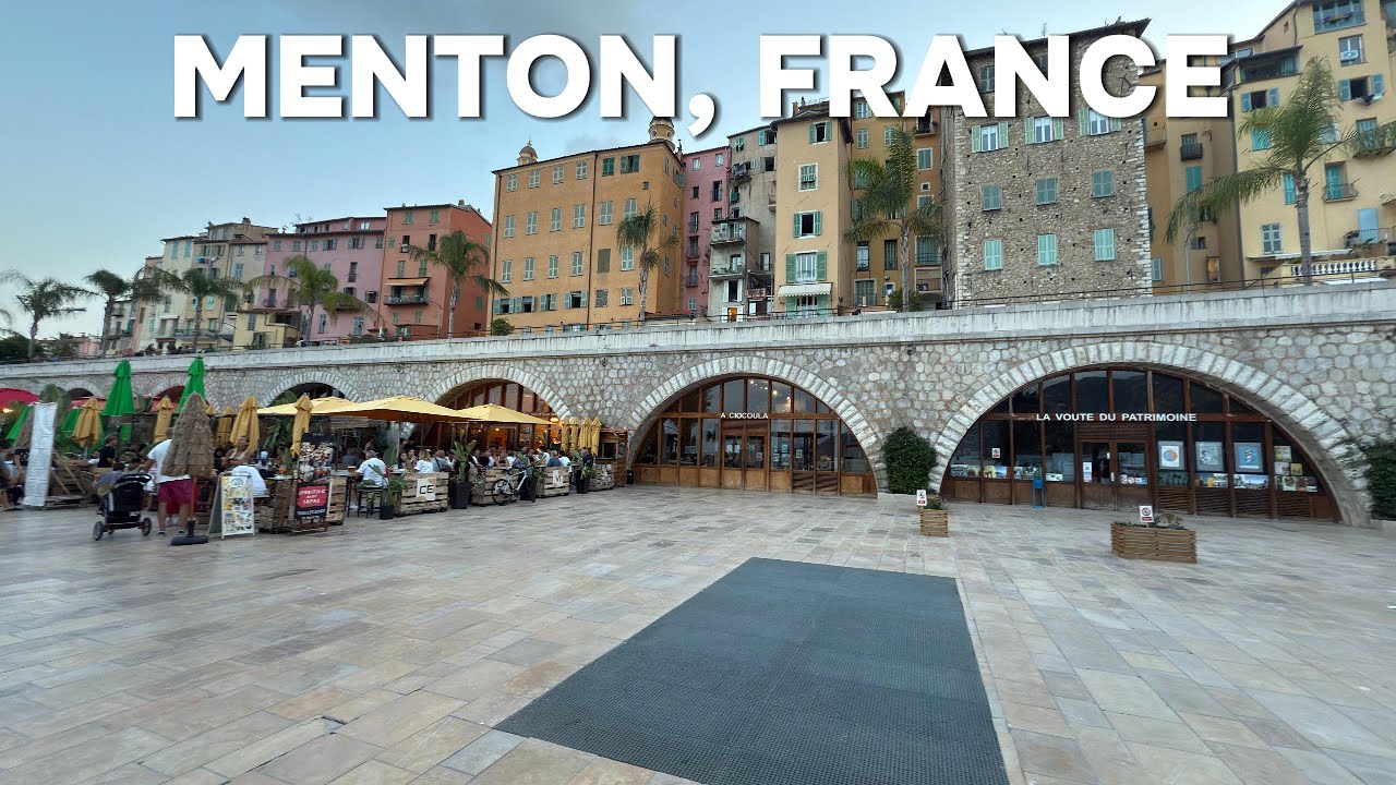 🇫🇷 Menton Seaside Walk, France