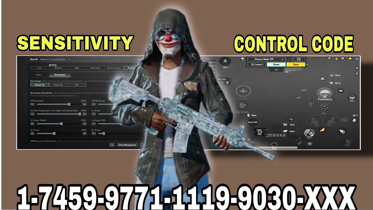 NEW UPDATE 4.2 🔥 BEST SENSITIVITY CODE + CONTROL SETTINGS BGMI / PUBG MOBILE