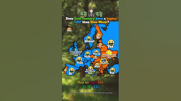 Does your country have a higher GDP than Elon Musk? #europe #geography #mapping #countries